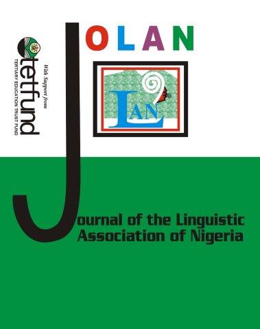 					View Vol. 23 No. 1 (2020): Journal of the Linguistic Association of Nigeria
				